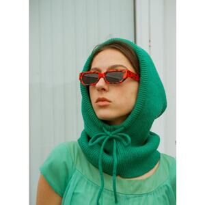 Snood Balaclava Woolen Hooded Scarf Combo Fashion Blogger Fav Winter Scarf Teal